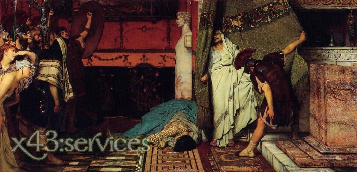 Sir Lawrence Alma-Tadema - A Roman Emperor - Claudius - Ein roemischer Kaiser - Claudius